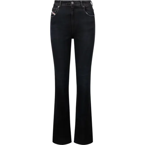 Bootcut Baumwoll Jeans mit Logo Patch , Damen, Größe: W28 - Diesel - Modalova
