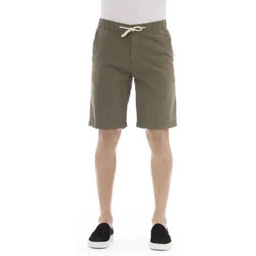 Solid Color Bermuda Shorts with Drawstring Closure , male, Sizes: L - Baldinini - Modalova