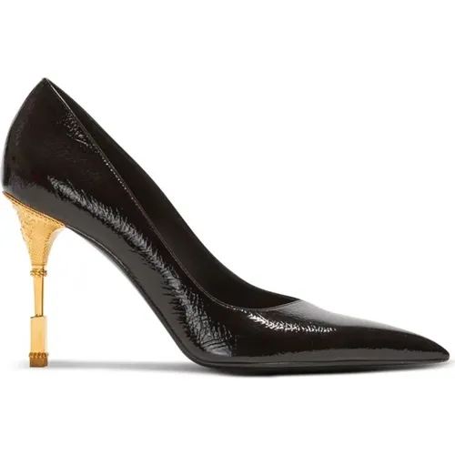 Elegant Patent Leather High Heels , female, Sizes: 7 UK, 3 UK, 5 UK - Balmain - Modalova
