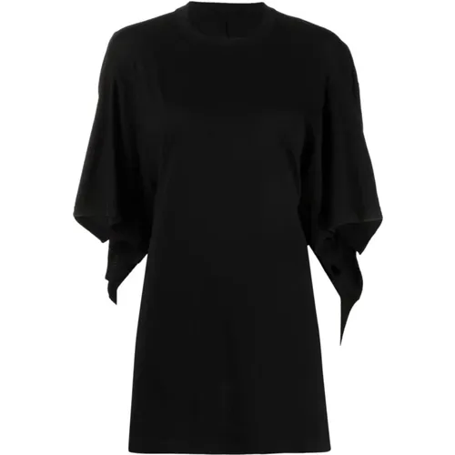 Cotton Jersey T-shirt with Open Back , female, Sizes: S - MM6 Maison Margiela - Modalova