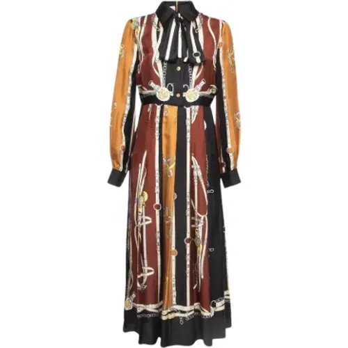 Pre-owned Seide dresses - Gucci Vintage - Modalova