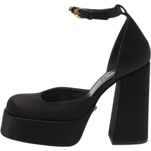 Pre-owned Satin heels , female, Sizes: 4 UK - Versace Pre-owned - Modalova
