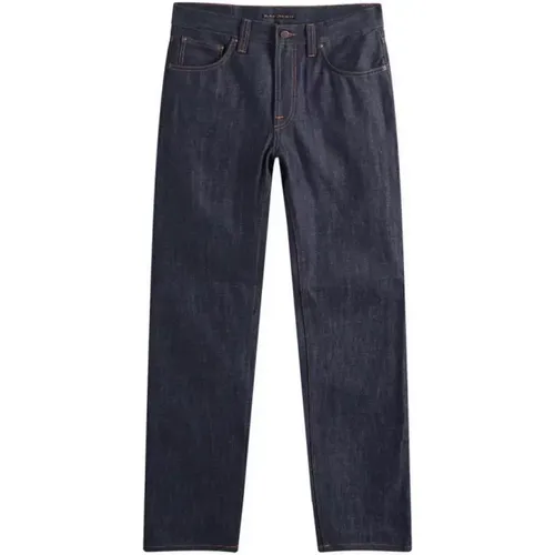 Gritty Jackson Dry Old Denim Jeans , Herren, Größe: W32 L32 - Nudie Jeans - Modalova