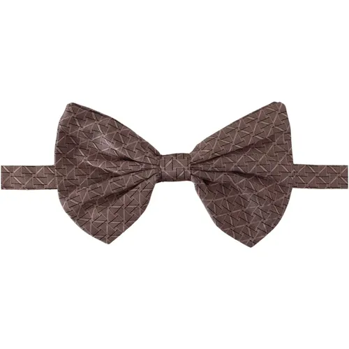 Elegant Silk Bow Tie - Men's Formalwear , male, Sizes: ONE SIZE - Dolce & Gabbana - Modalova