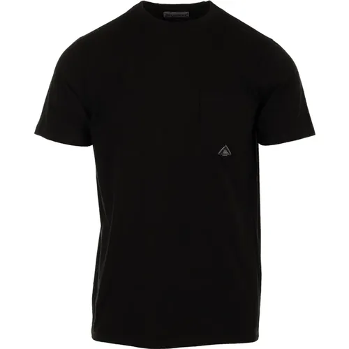 Schwarzes T-Shirt mit Tasche , Herren, Größe: 2XL - Roy Roger's - Modalova