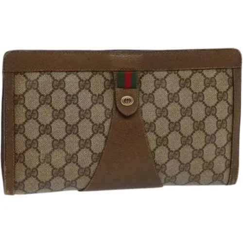 Pre-owned Leather clutches , female, Sizes: ONE SIZE - Gucci Vintage - Modalova