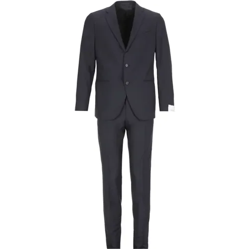 Pinstripe Suit Peak Lapel , male, Sizes: XL - Caruso - Modalova