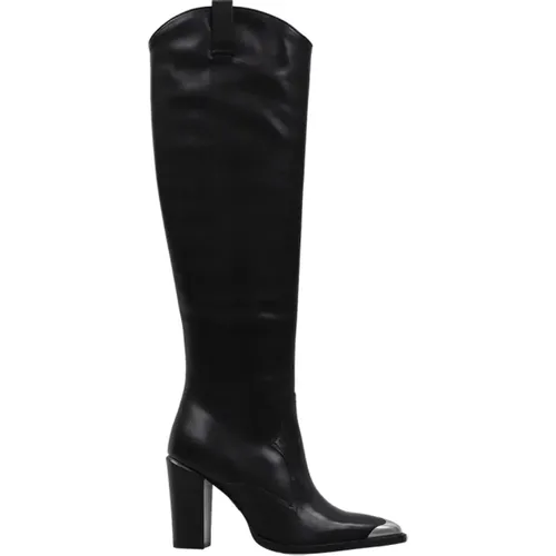 Elegante Overknee-Stiefel mit Absatz , Damen, Größe: 36 EU - Bronx - Modalova