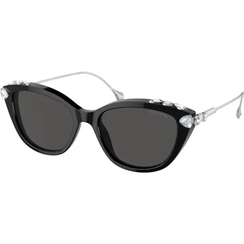 Stilvolle Sonnenbrille für Frauen , Damen, Größe: 53 MM - Swarovski - Modalova