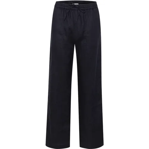 Relaxed Fit Linen Trousers , female, Sizes: L, S, XL, 4XL - Part Two - Modalova