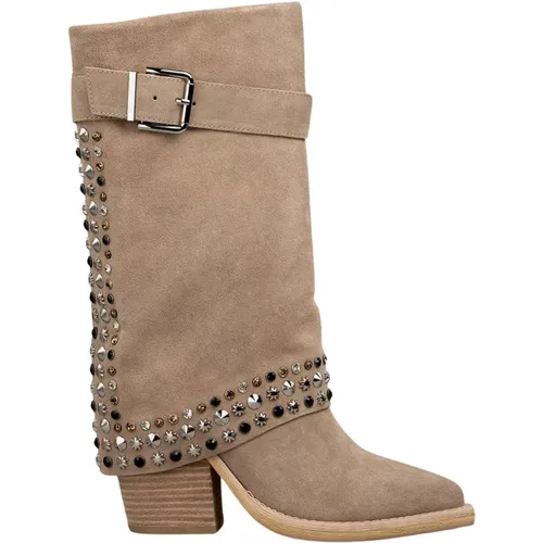 Studded Heeled Boot , Damen, Größe: 38 EU - Alma en Pena - Modalova