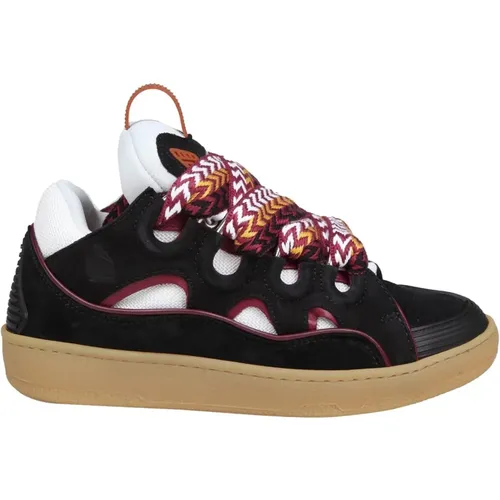 Leather Sneakers /Bordeaux Aw24 , male, Sizes: 6 UK - Lanvin - Modalova