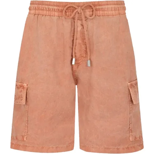 Leinen Herren Bermuda Shorts mineralgefärbt , Herren, Größe: XL - Vilebrequin - Modalova