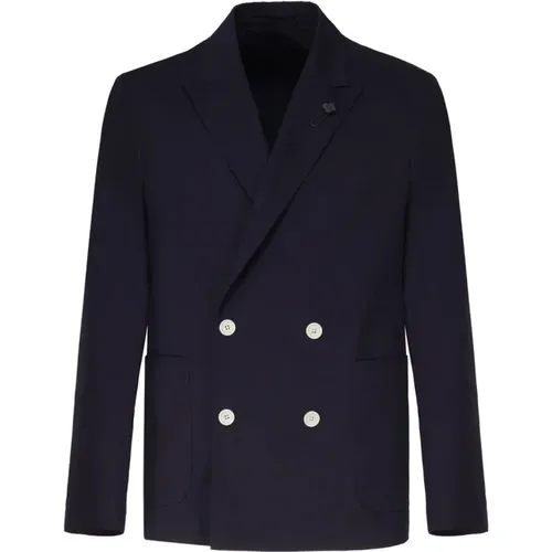Wool Double-Breasted Jacket , male, Sizes: XL, L - Lardini - Modalova