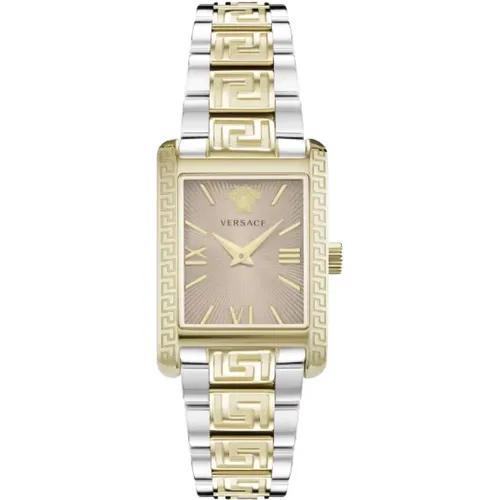 Metallic fabric watch , female, Sizes: ONE SIZE - Versace - Modalova