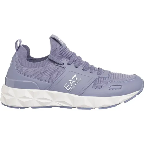 Plain Lace-Up Sneakers , female, Sizes: 4 UK - Emporio Armani EA7 - Modalova