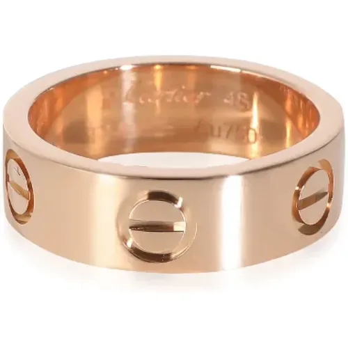 Pre-owned Rose Gold rings , female, Sizes: ONE SIZE - Cartier Vintage - Modalova