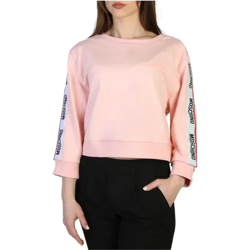 Baumwollmischung Sweatshirt für Frühling/Sommer Damen , Damen, Größe: L - Moschino - Modalova