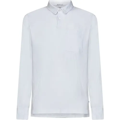 Polo Shirt with Long Sleeves , male, Sizes: M - James Perse - Modalova