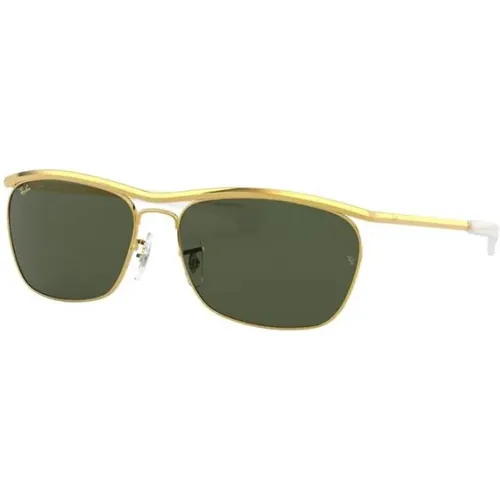 Gold Olympian II Deluxe Sunglasses , male, Sizes: 60 MM - Ray-Ban - Modalova