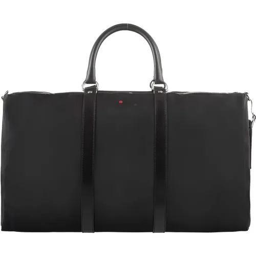 Schwarze Reisetasche mit geräumigem Innenraum und gut durchdachten Fächern - Kiton - Modalova