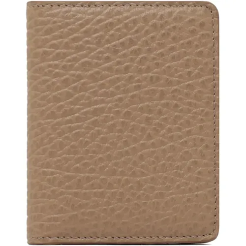 Grained Leather Card Holder , male, Sizes: ONE SIZE - Maison Margiela - Modalova