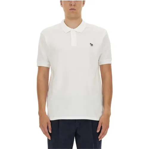 Zebra Patch Polo Shirt Regular Fit , Herren, Größe: M - PS By Paul Smith - Modalova