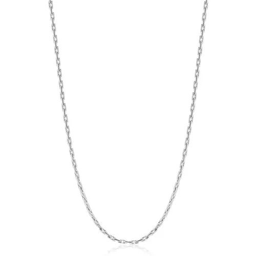 Stainless Steel Paperclip Chain Necklace , male, Sizes: ONE SIZE - Nialaya - Modalova