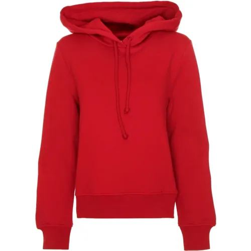 Weicher Fleece Cropped Hoodie , Damen, Größe: S - closed - Modalova