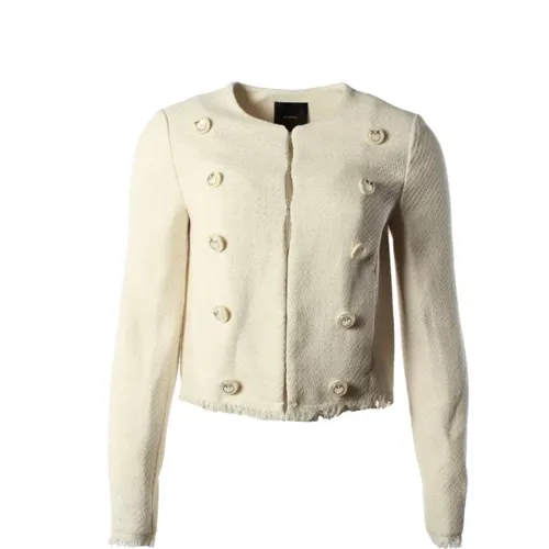 Jacket with Metallic Accents , female, Sizes: 2XS - pinko - Modalova