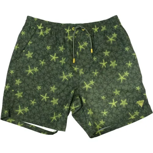 Short Swimwear for Men , male, Sizes: L, XL - Guess - Modalova