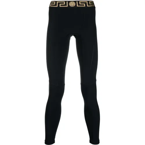 Schwarze Hose für Männer , Damen, Größe: M - Versace - Modalova