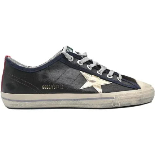 Dark Brown Blue White Star Sneakers , male, Sizes: 9 UK - Golden Goose - Modalova