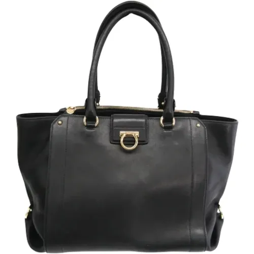 Pre-owned Leather shoulder-bags , female, Sizes: ONE SIZE - Salvatore Ferragamo Pre-owned - Modalova