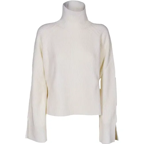 Wool High Neck Sweater with Raglan Sleeves , female, Sizes: L, S, M - Jucca - Modalova