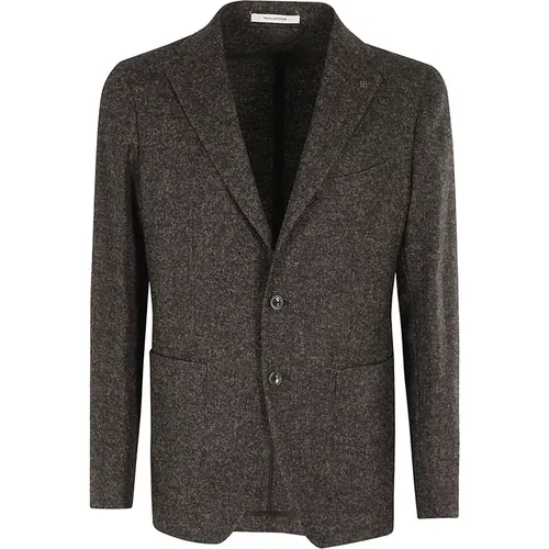 Textured Wool Cotton Blend Jacket , male, Sizes: 2XL, 3XL, L - Tagliatore - Modalova