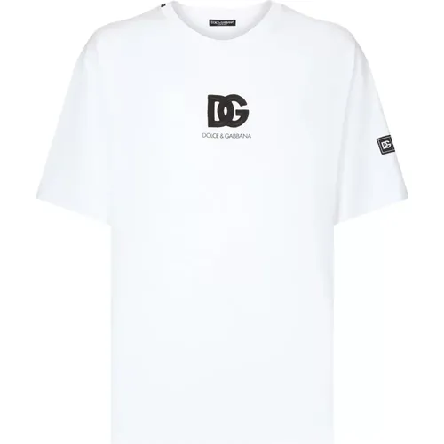 Weiße T-Shirts und Polos , Herren, Größe: S - Dolce & Gabbana - Modalova