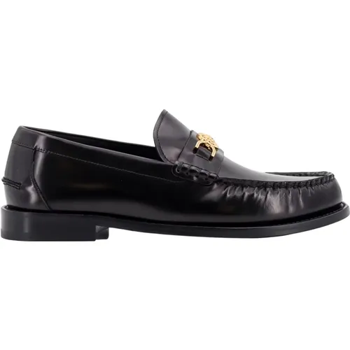 Loafer Shoes with Iconic Medusa , male, Sizes: 8 1/2 UK - Versace - Modalova