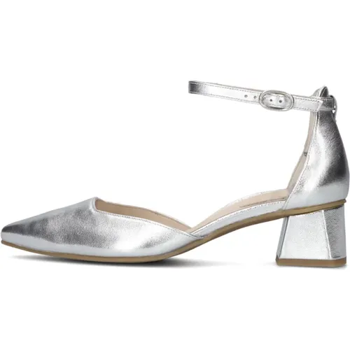 Elegante Silberne Sandalen mit Knöchelriemen - Paul Green - Modalova