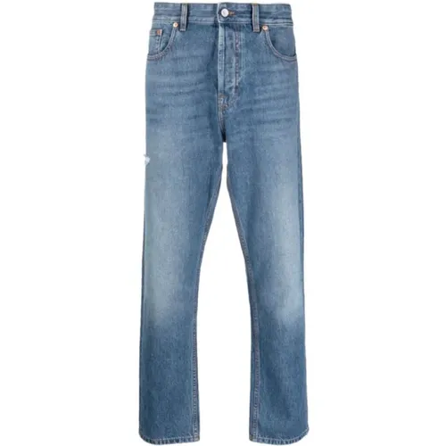 Slim Fit Denim Jeans mit VLogo Signature , Herren, Größe: W32 - Valentino - Modalova