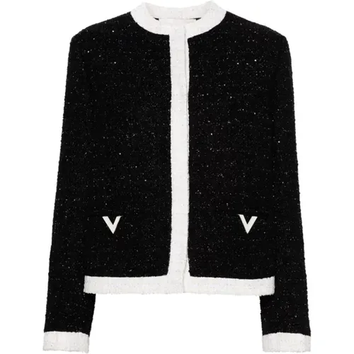 Schwarze Jacken für Frauen - Valentino - Modalova
