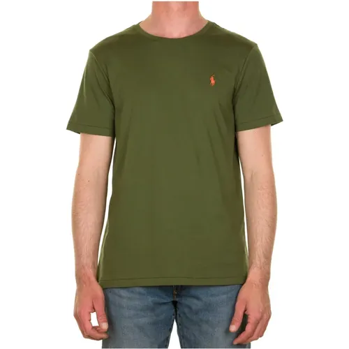 Custom Slim Fit T-Shirt in Supply Olive - Polo Ralph Lauren - Modalova