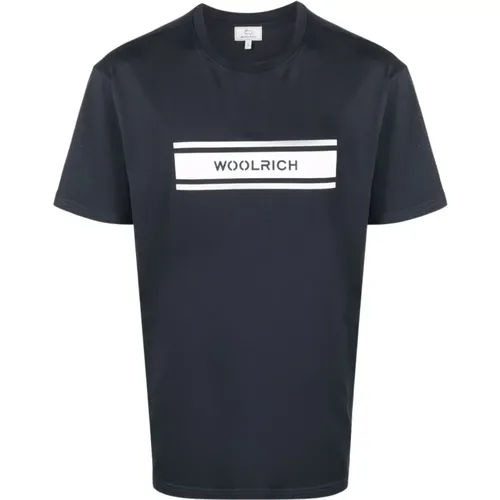 T-Shirt , Herren, Größe: 3XL - Woolrich - Modalova
