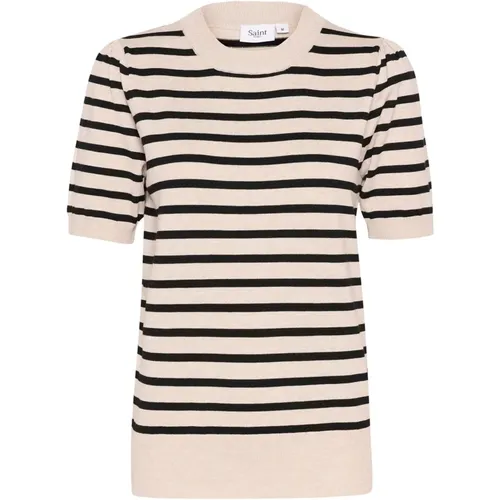 Striped Pullover Sweater Morn , female, Sizes: L, XS, 2XL, XL, S, M - Saint Tropez - Modalova