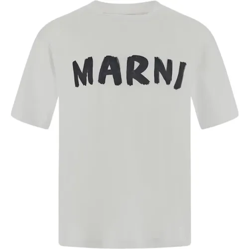 Graffiti Logo T-Shirt , female, Sizes: 3XS, 2XS - Marni - Modalova