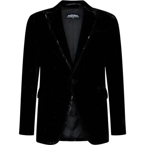 Men`s Single Breasted Blazer , male, Sizes: M - Dsquared2 - Modalova