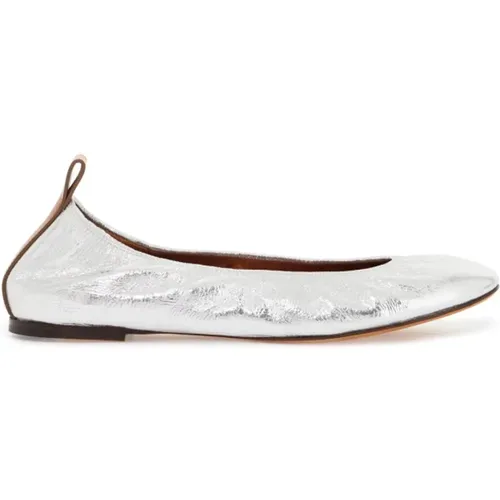 Laminated Leather Ballerina Flats , female, Sizes: 4 UK, 5 UK, 6 UK, 3 UK, 2 UK, 7 UK - Lanvin - Modalova