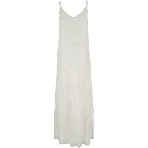 Weißes Abito Kleid , Damen, Größe: XS - P.a.r.o.s.h. - Modalova