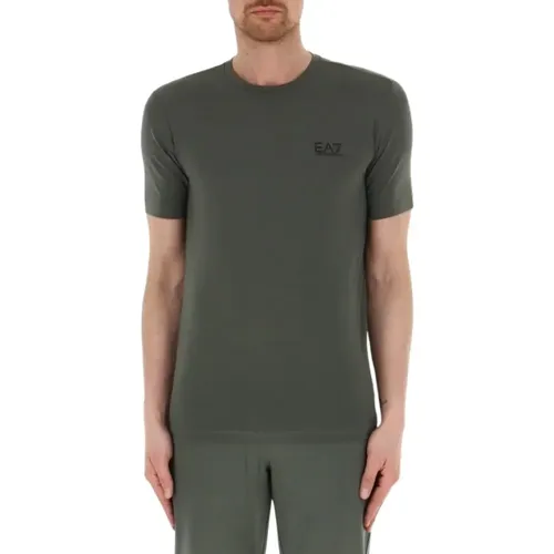 Casual Cotton T-Shirt , male, Sizes: M - Emporio Armani EA7 - Modalova
