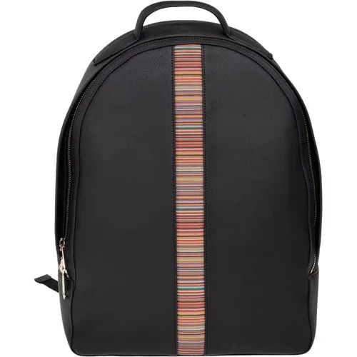 Leather backpack , male, Sizes: ONE SIZE - Paul Smith - Modalova